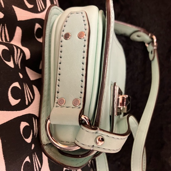 Rebecca Minkoff Mini Box Crossbody Bag in mint/ aqua - Picture 3 of 8